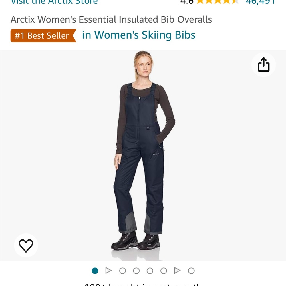 Arctix Women’s Navy Bib Overalls